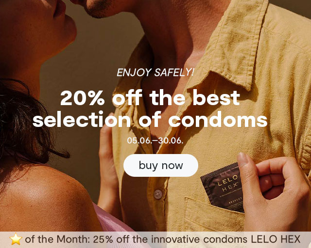 20% off the best 
selection of condoms