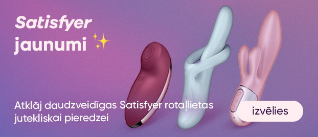 Atklāj daudzveidīgas Satisfyer rotaļlietas
jutekliskai pieredzei