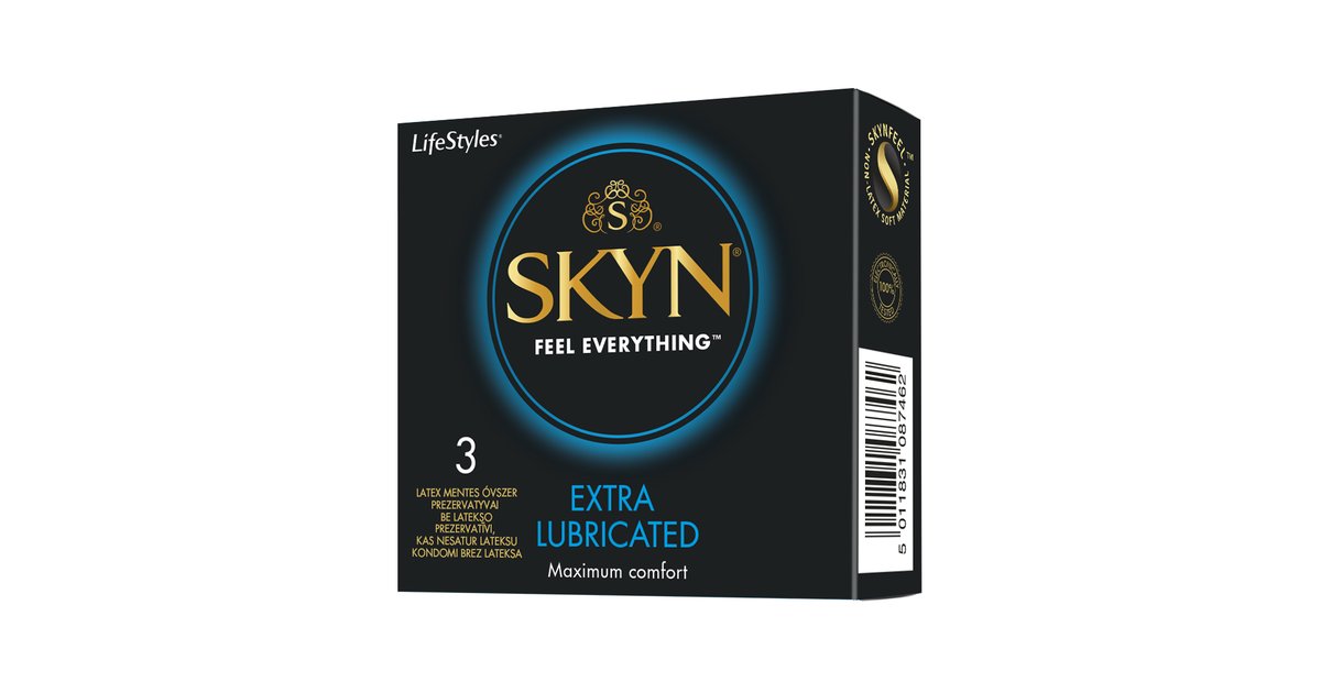 SKYN Extra Lubricated prezervatīvi (3 / 10 / 24 gab.) - SEXYSTYLE.eu