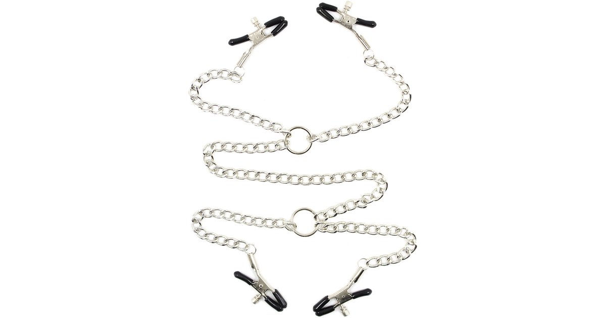 Temptation Unboxed chained nipple & labia clamps - SEXYSTYLE.eu