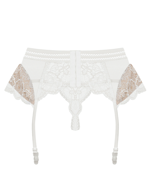 Obsessive white lace garter belt and string SexyStyle.eu