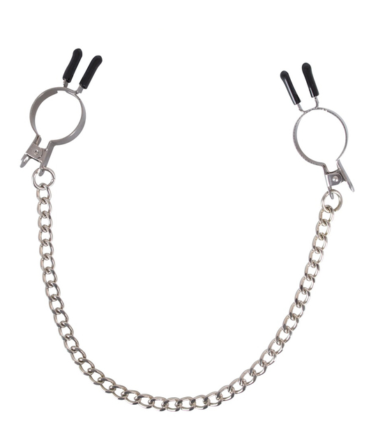 Зажимы для сосков с нежными перьями Lux Fetish, серебристый LF5208 - Lux Fetish - Зажимы для сосков - Купить