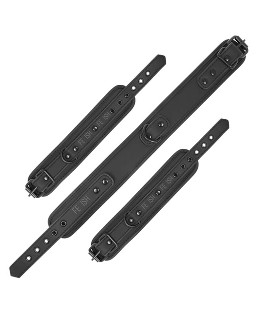 Darkness Fetish Submissive Collar And Wrist Cuffs