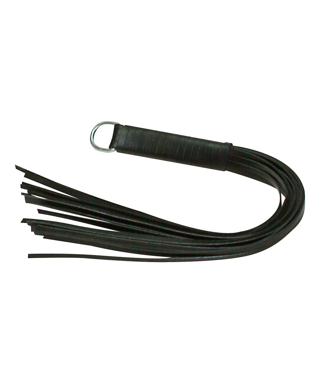 Zado black leather whip