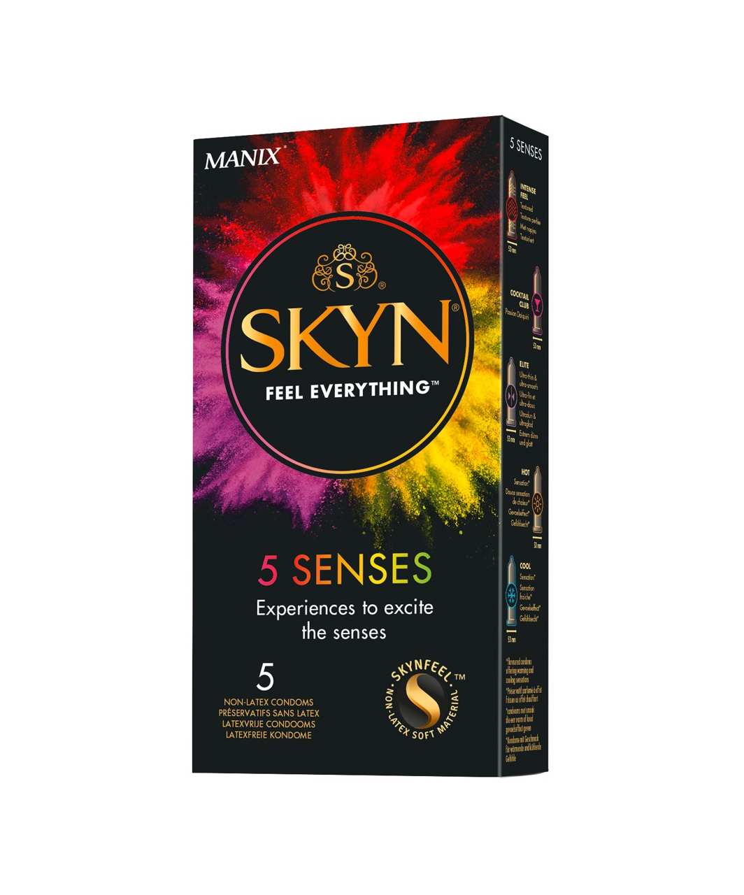 SKYN 5 Senses prezervatyvai (5 vnt.)
