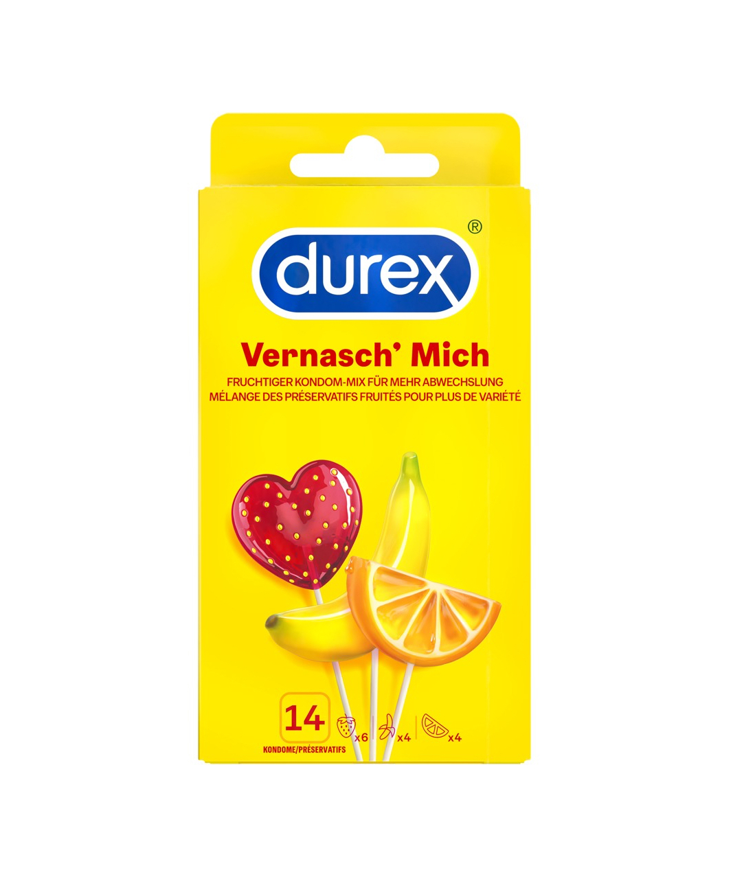 Durex Fruity Mix (14 gab.)