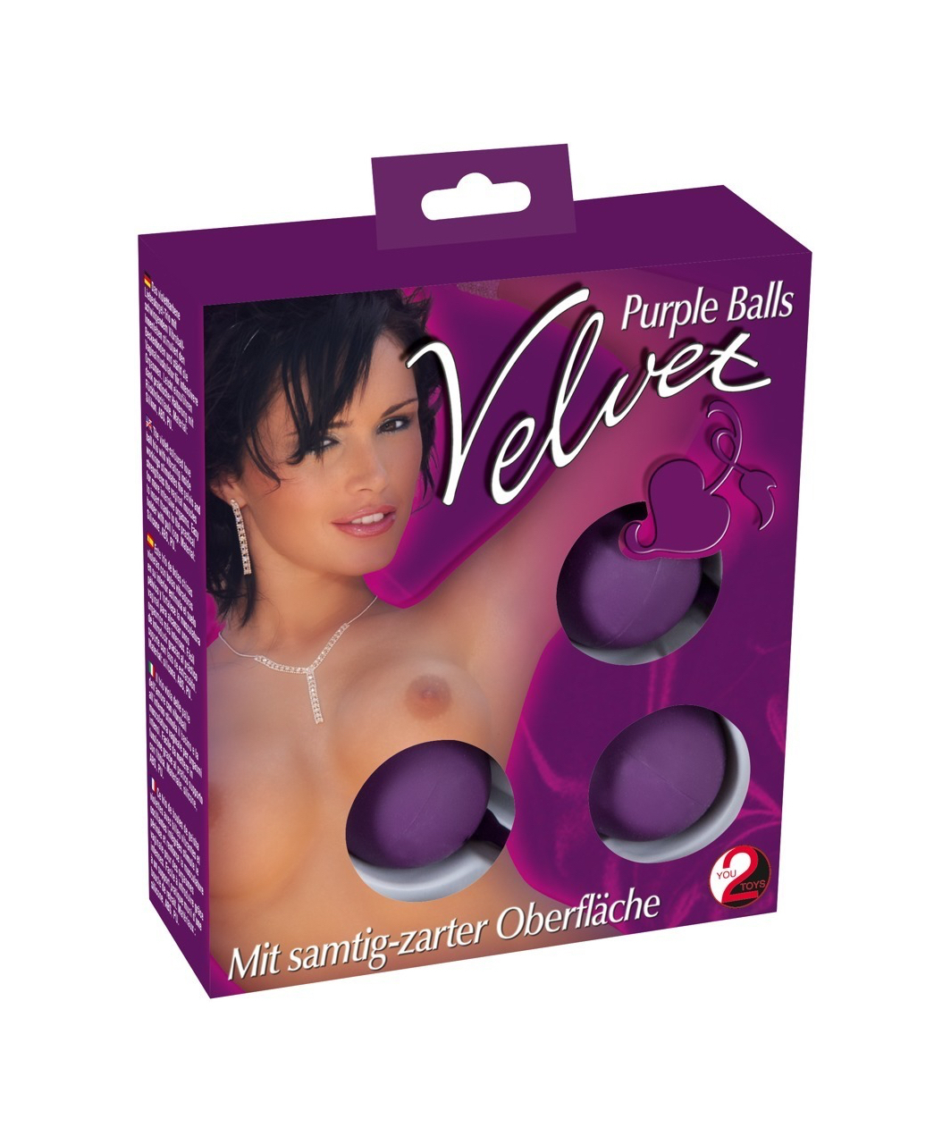 You2Toys Velvet Purple Balls vaginal balls