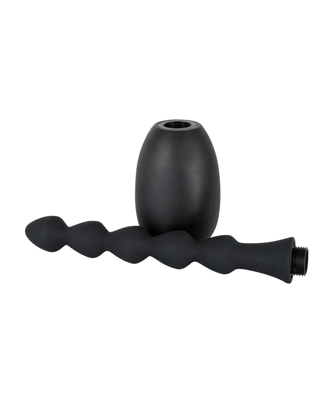 Black Velvets klizmas baloniņš ar garu viļņotu uzgali