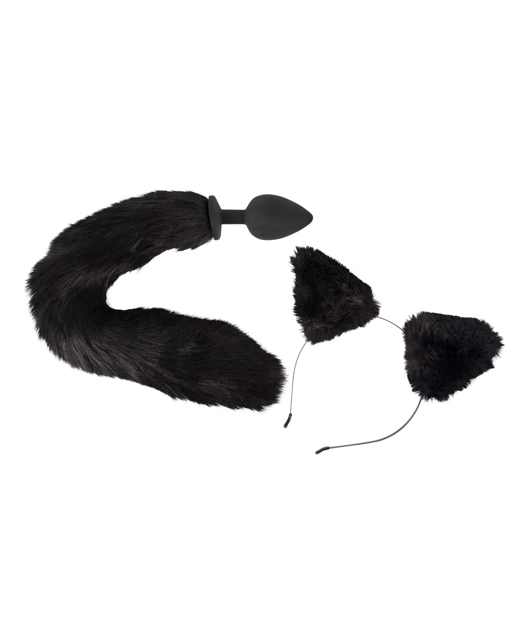 Bad Kitty Pet Play Tail Plug & Ears komplekts