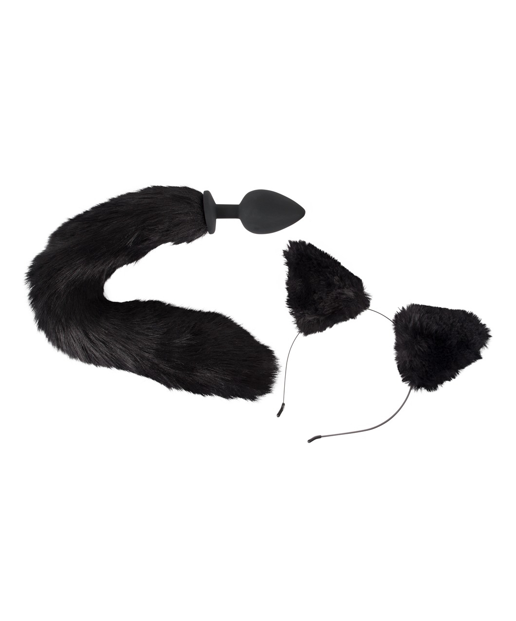 Bad Kitty Pet Play Tail Plug & Ears rinkinys