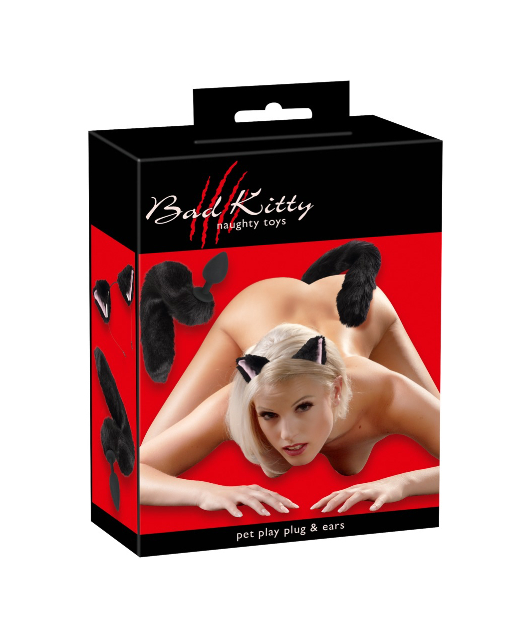 Bad Kitty Pet Play Tail Plug & Ears komplekt