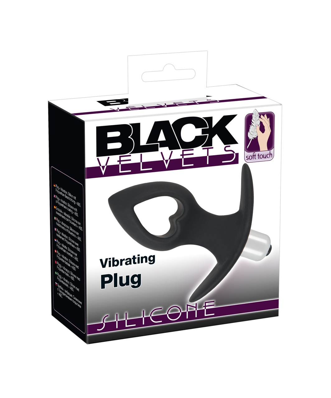 Black Velvets Heart Vibe Plug