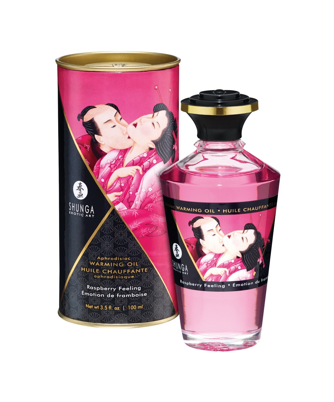 Shunga šildomasis afrodiziakų masažinis aliejus (100 ml)