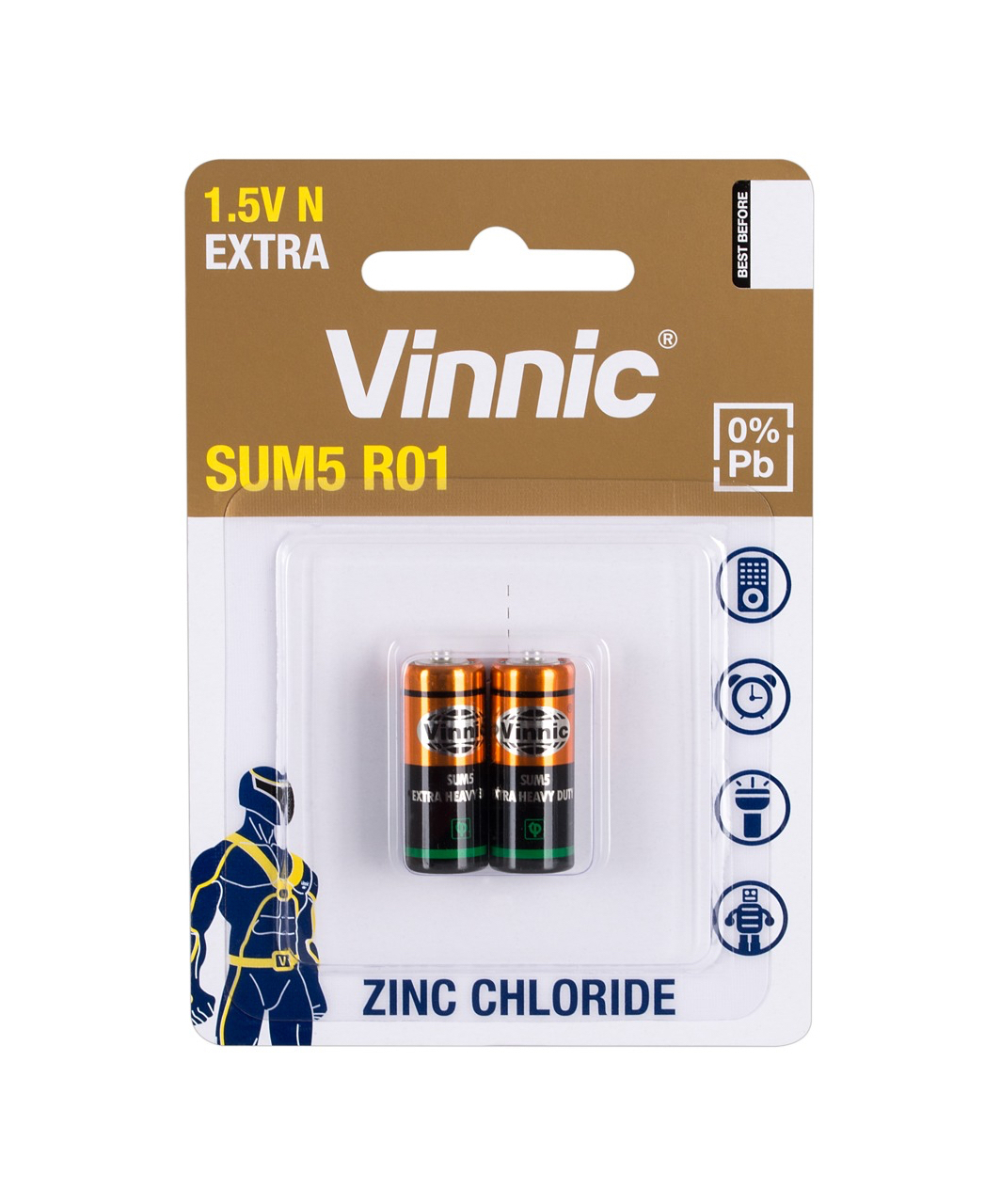 Vinnic R1/N size batteries