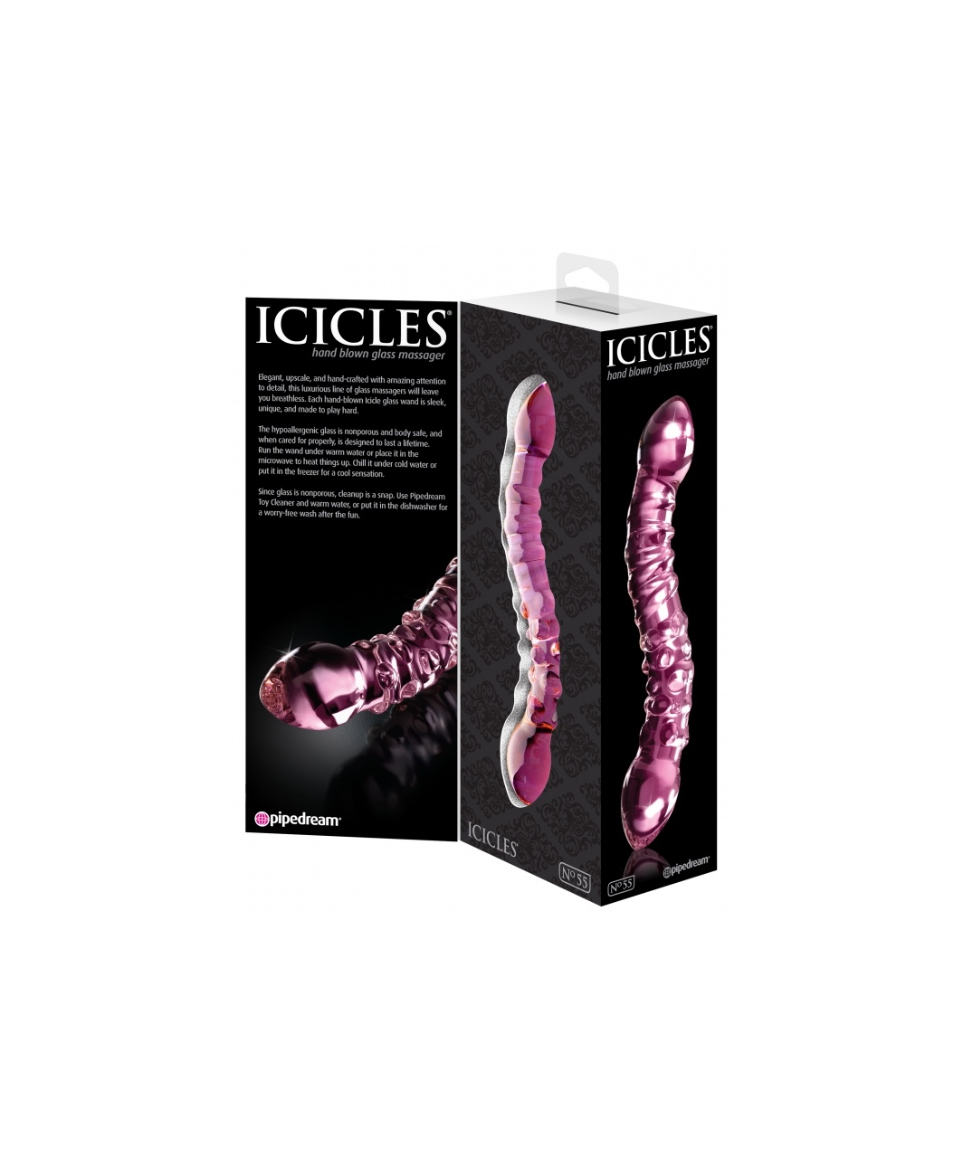 Icicles No. 55 стеклянный дилдо