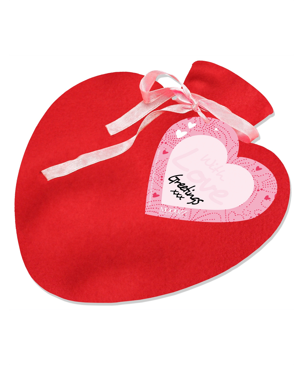 Tease & Please Heartwarming hot water bottle in soft fleece cover