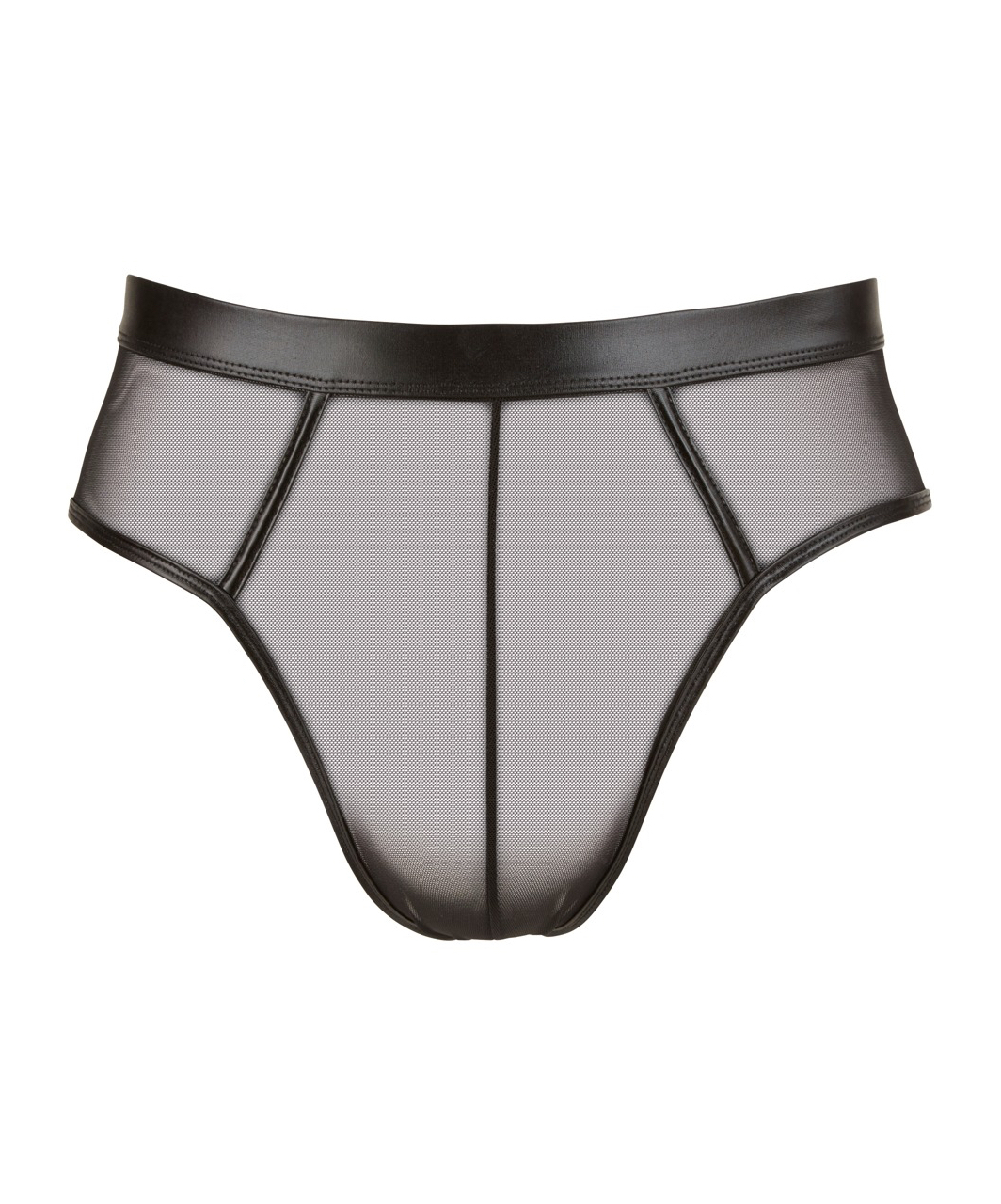 Svenjoyment black sheer mesh jock briefs