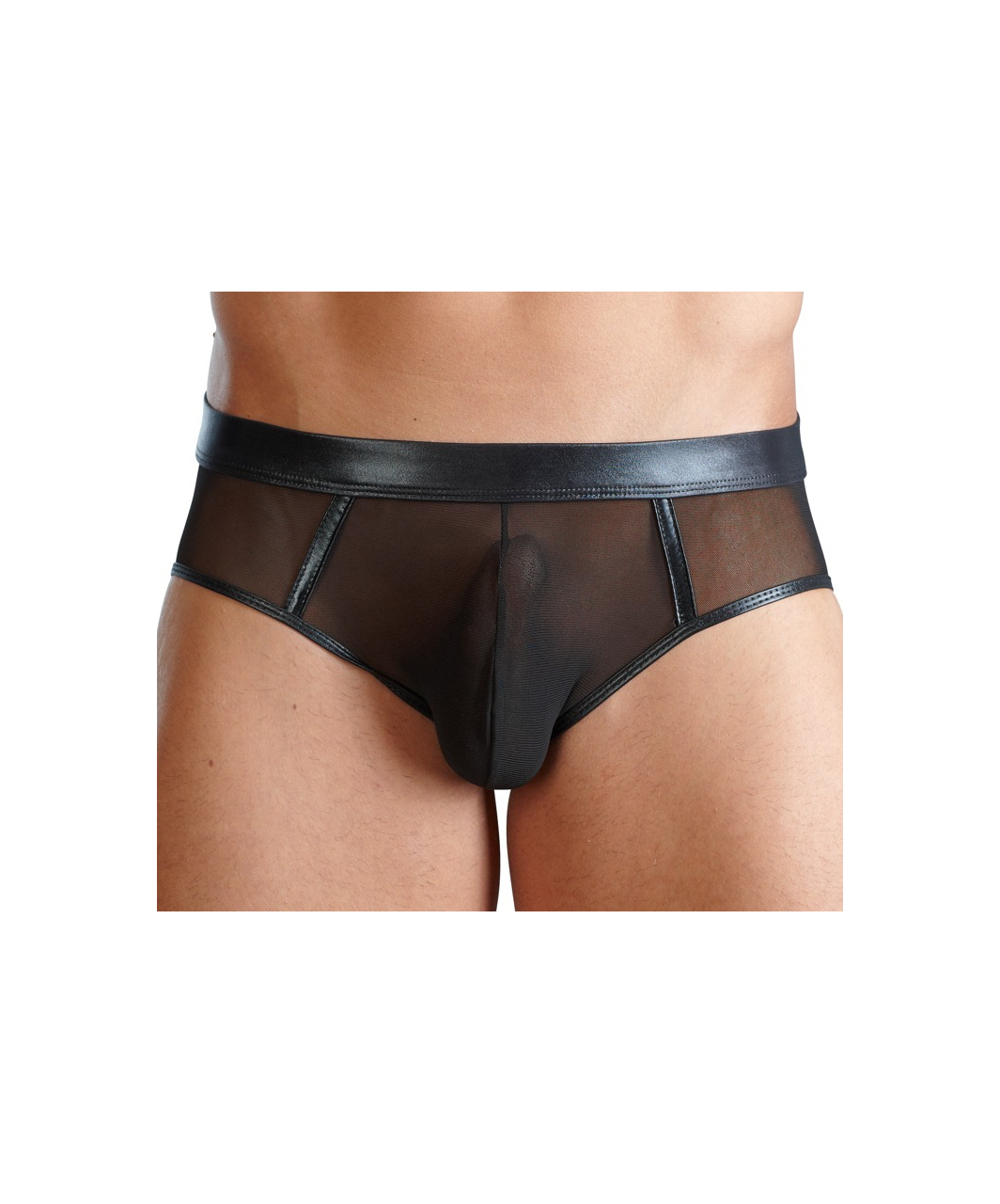 Svenjoyment black sheer mesh jock briefs