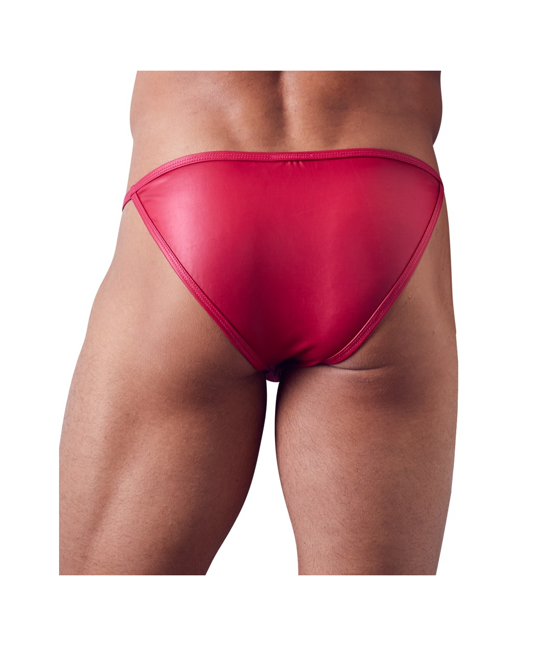 Svenjoyment red matte look bikini briefs