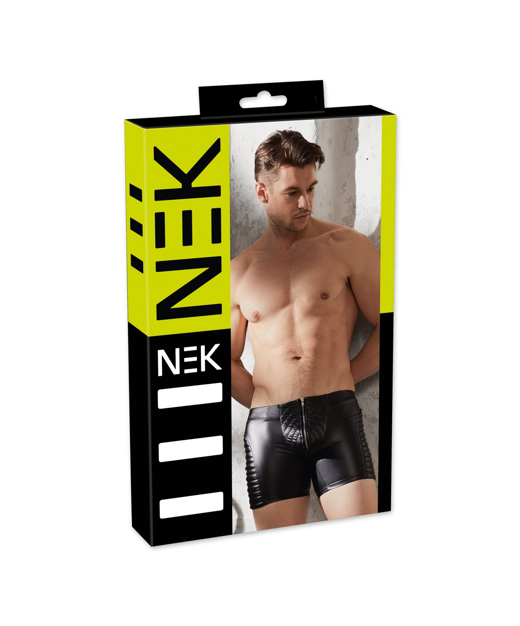 NEK black biker style boxer shorts