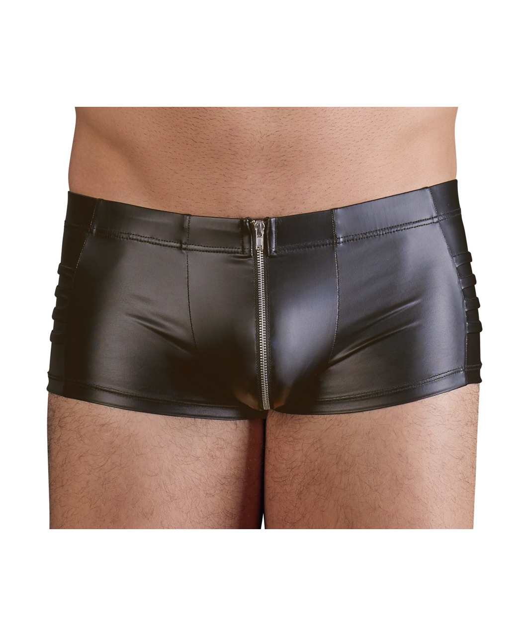 NEK black matte look trunks with zipper