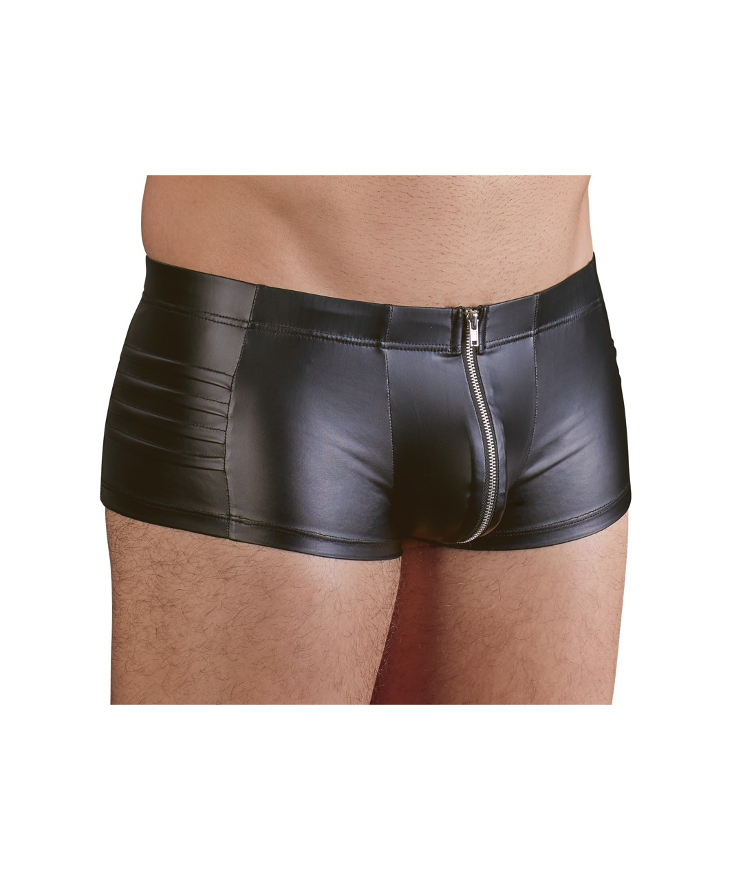 NEK black matte look trunks with zipper