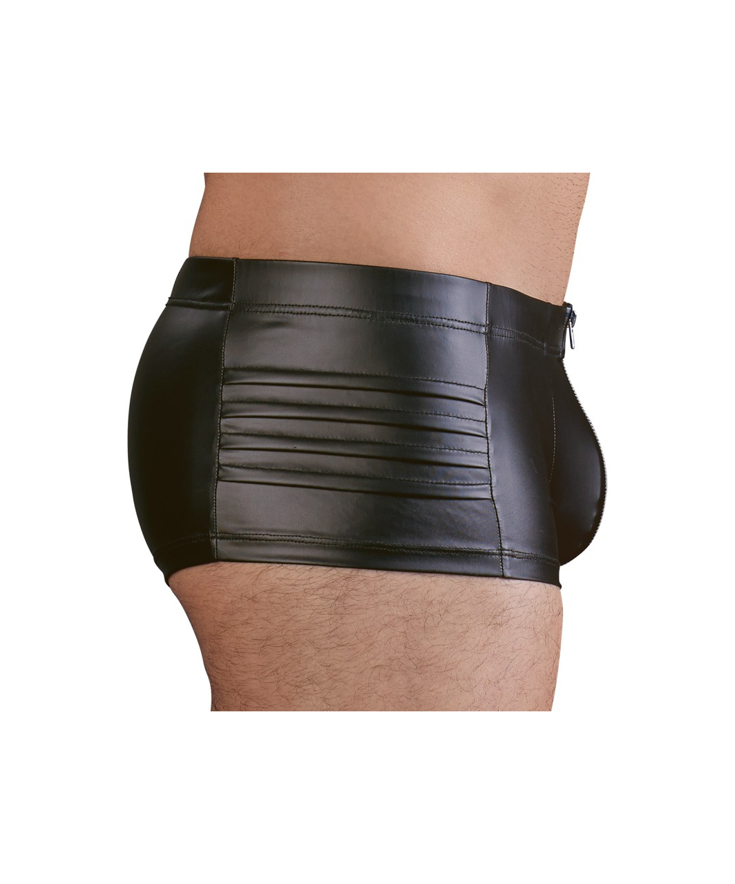 NEK black matte look trunks with zipper