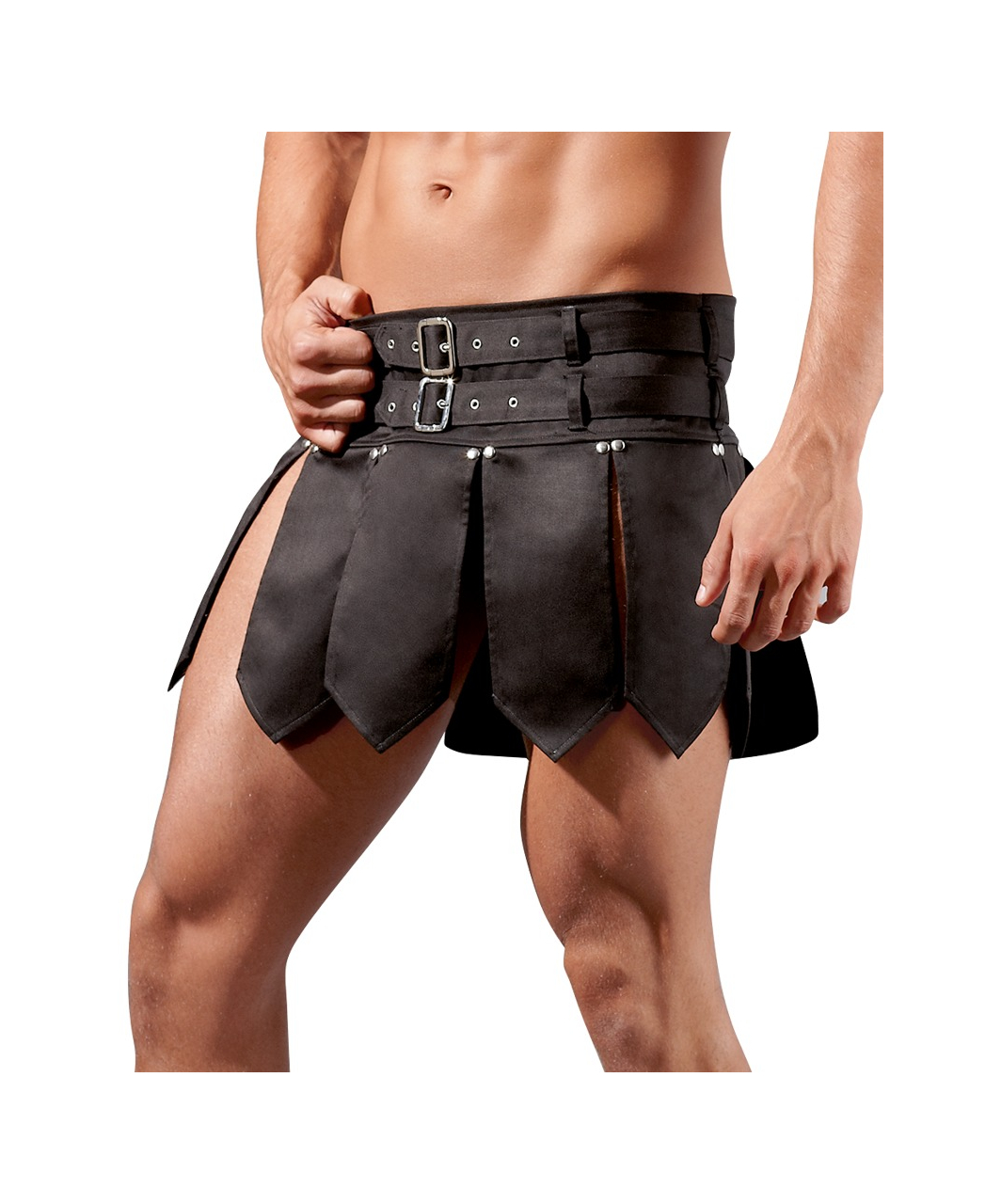 Svenjoyment black gladiator style skirt