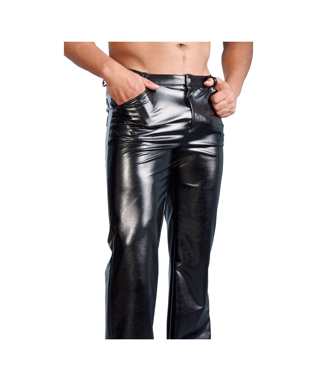 Svenjoyment Imitation Leather Pants for him