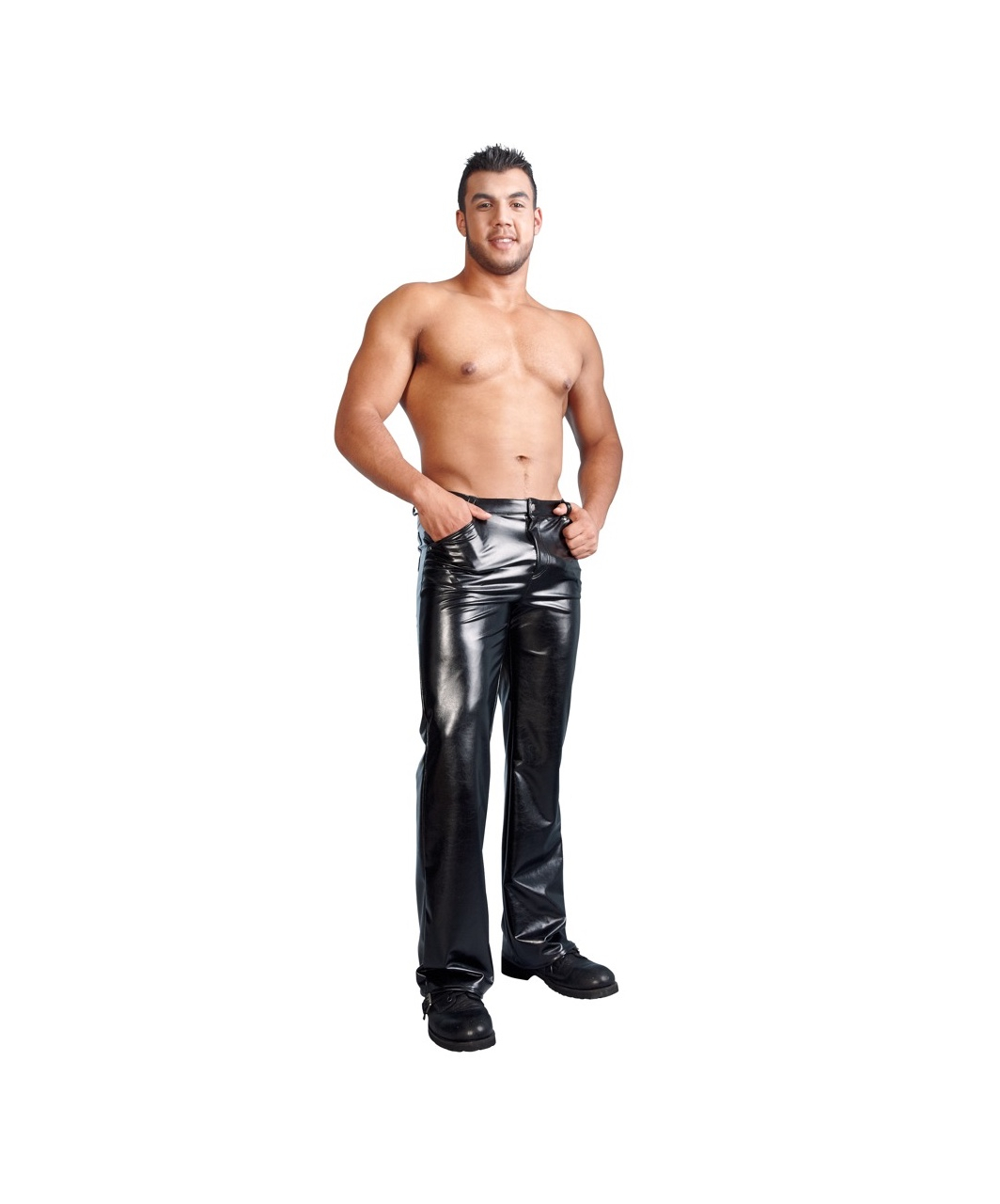 Svenjoyment Imitation Leather Pants for him