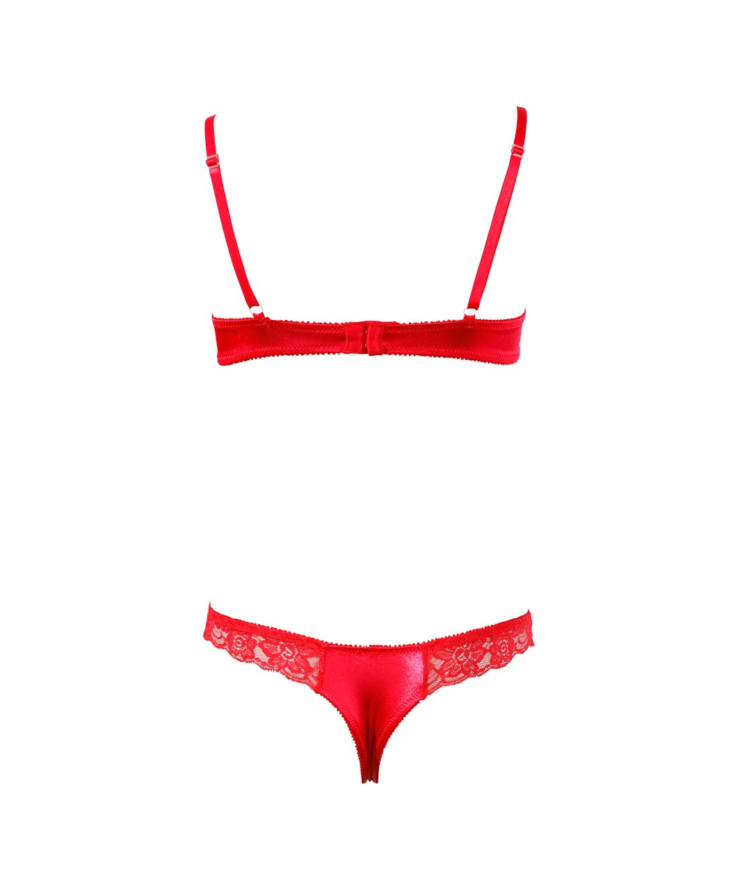 Cottelli Lingerie red lace lingerie set