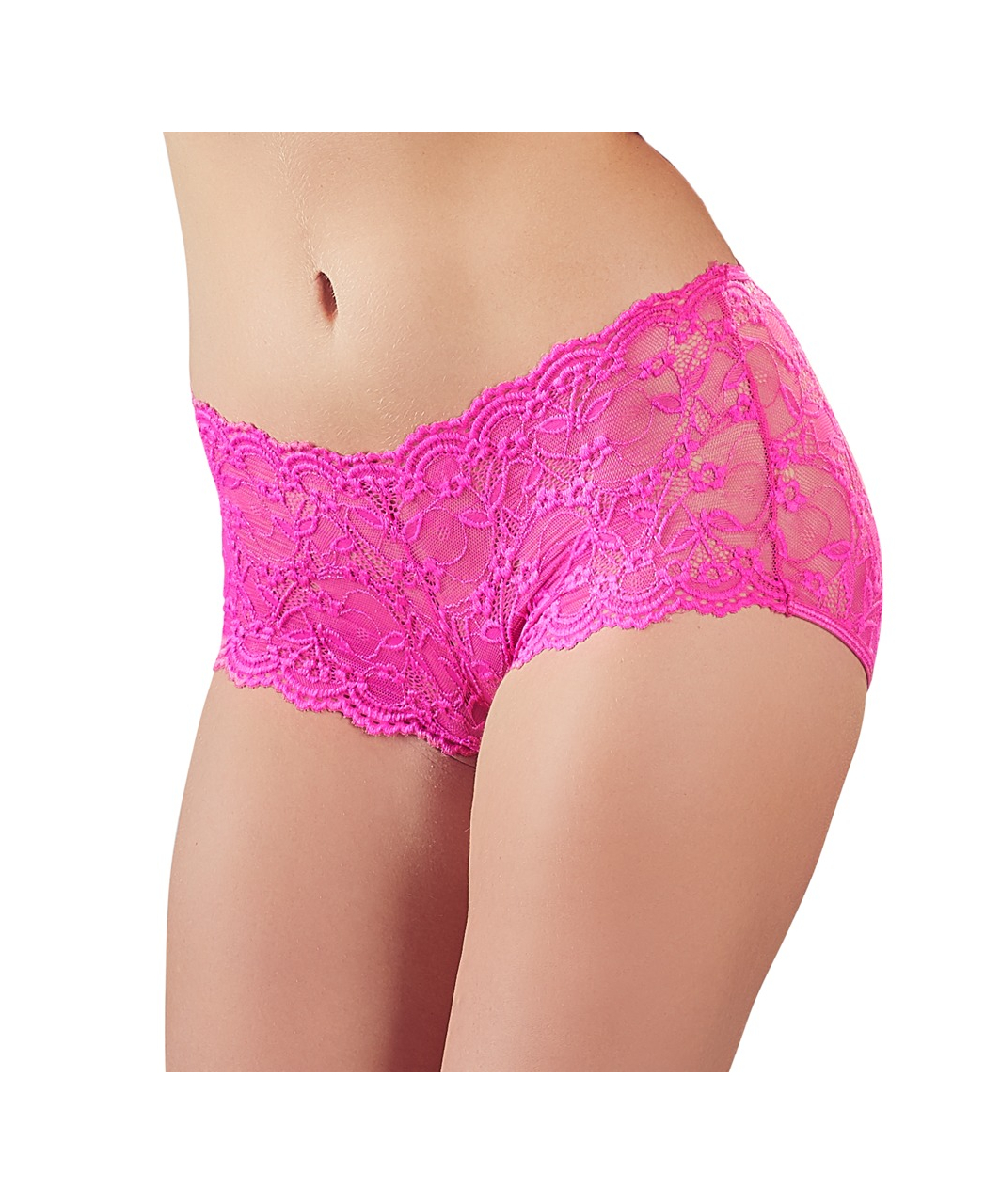 Cottelli Lingerie open back pink lace panties