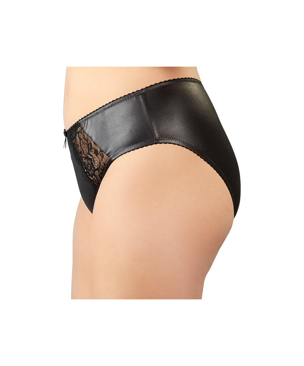 Cottelli Lingerie black matte look briefs with lace