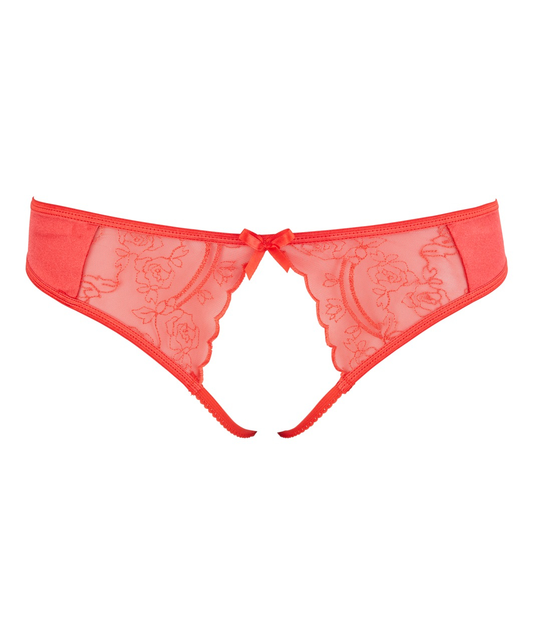Cottelli Lingerie red string with embroidery