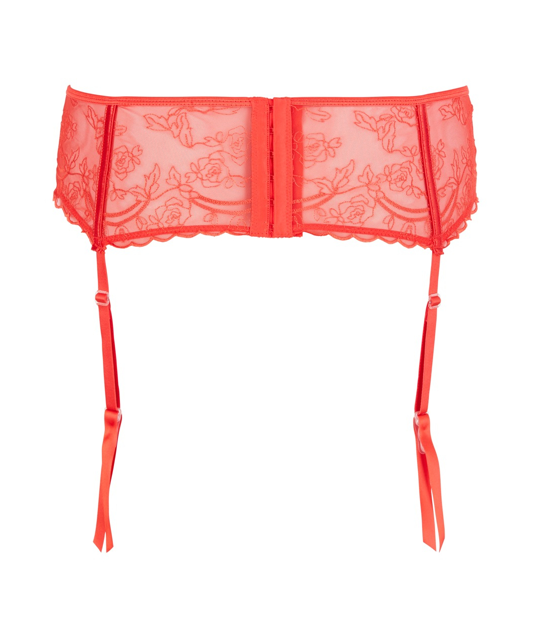 Cottelli Lingerie red lace suspender belt