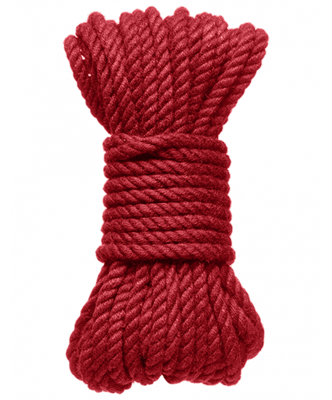 Kink sarkana kaņepju šķiedras virve (9 m)