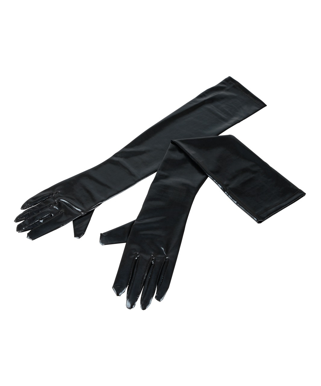 Cottelli Lingerie black wet look gloves