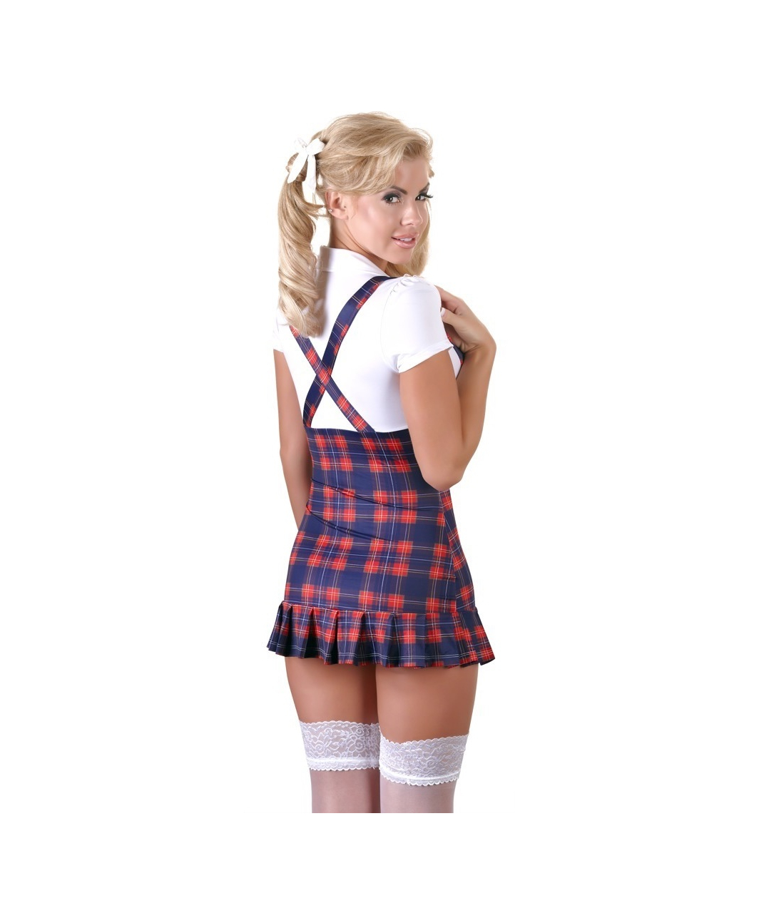 Cottelli Lingerie schoolgilr erotic dress with suspenders