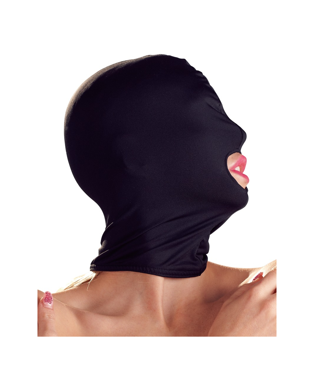 Bad Kitty black open mouth hood mask