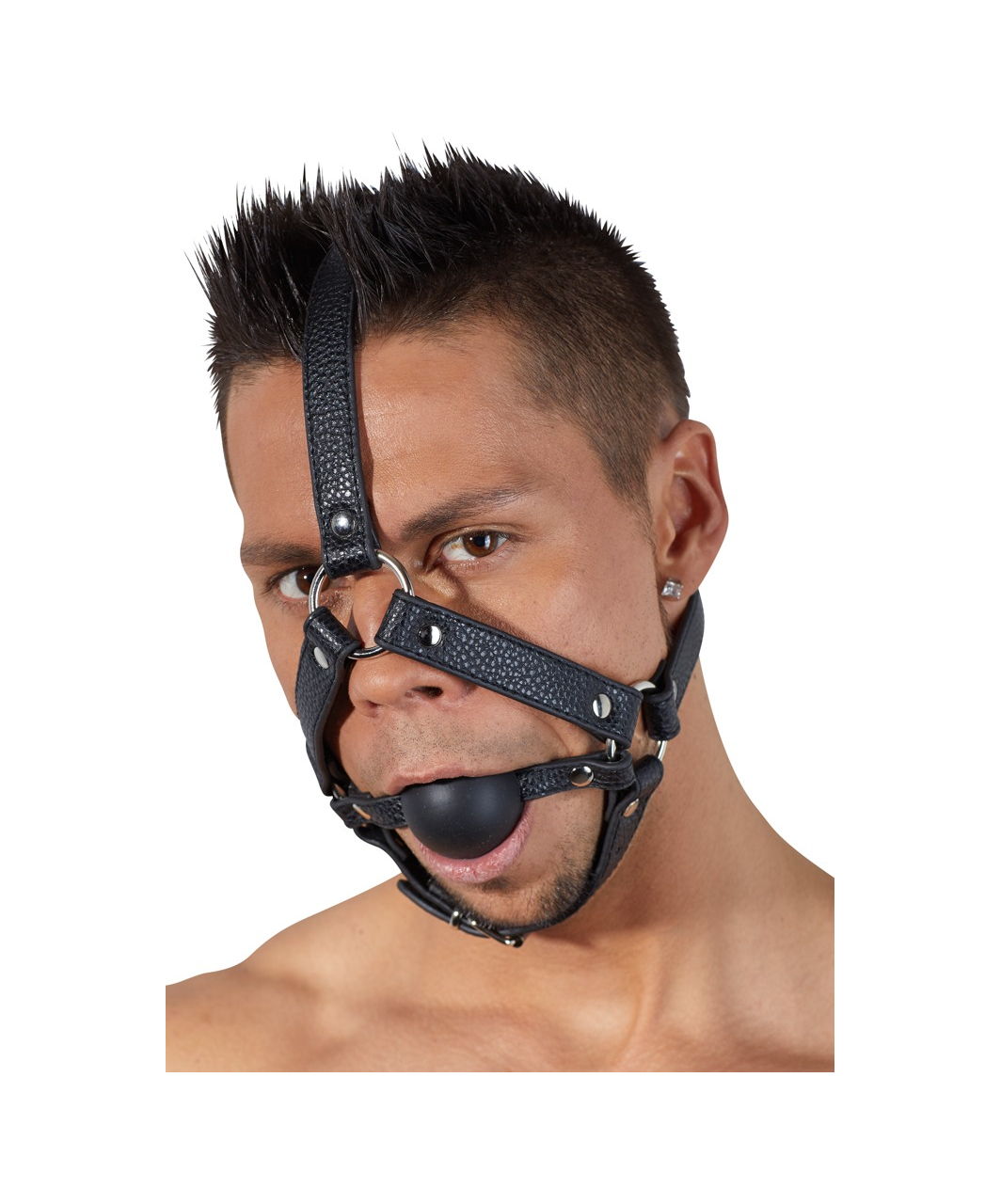 Bad Kitty head harness with a ball gag