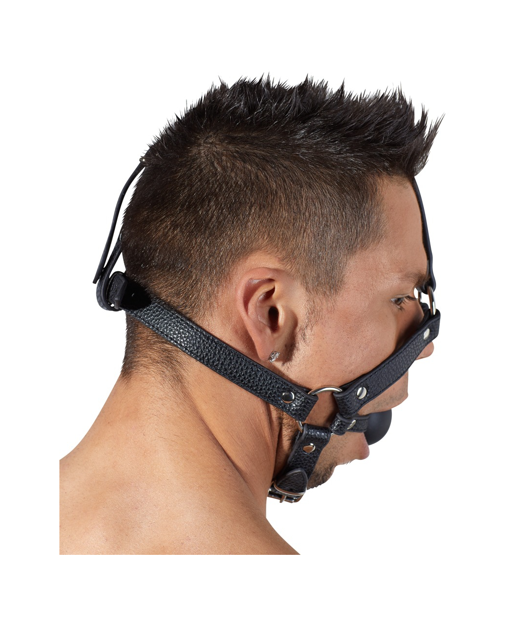 Bad Kitty head harness with a ball gag