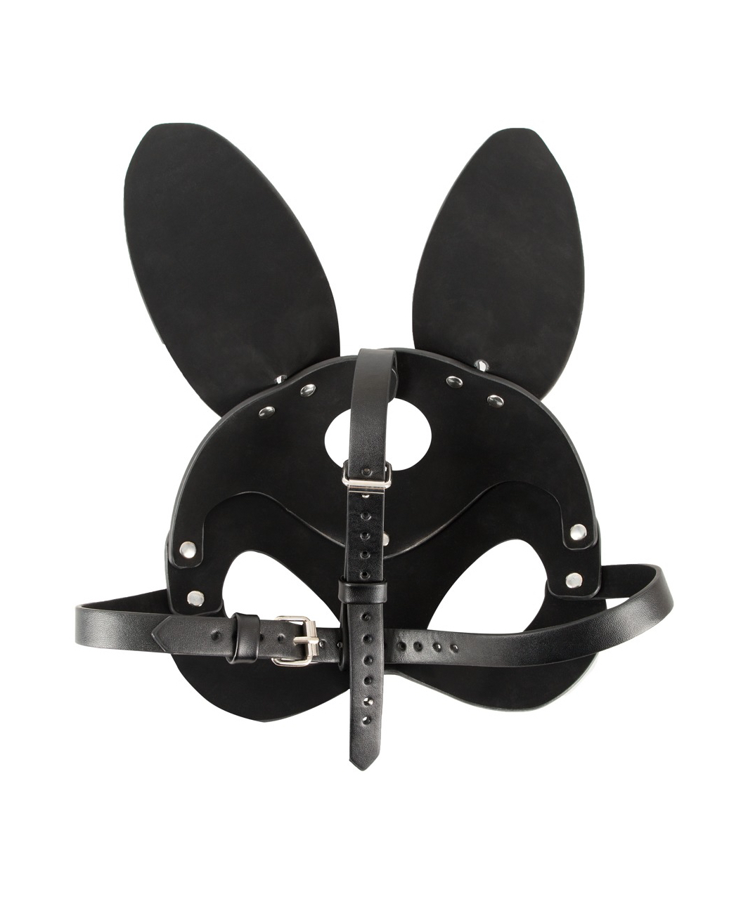 Bad Kitty black faux leather bunny mask