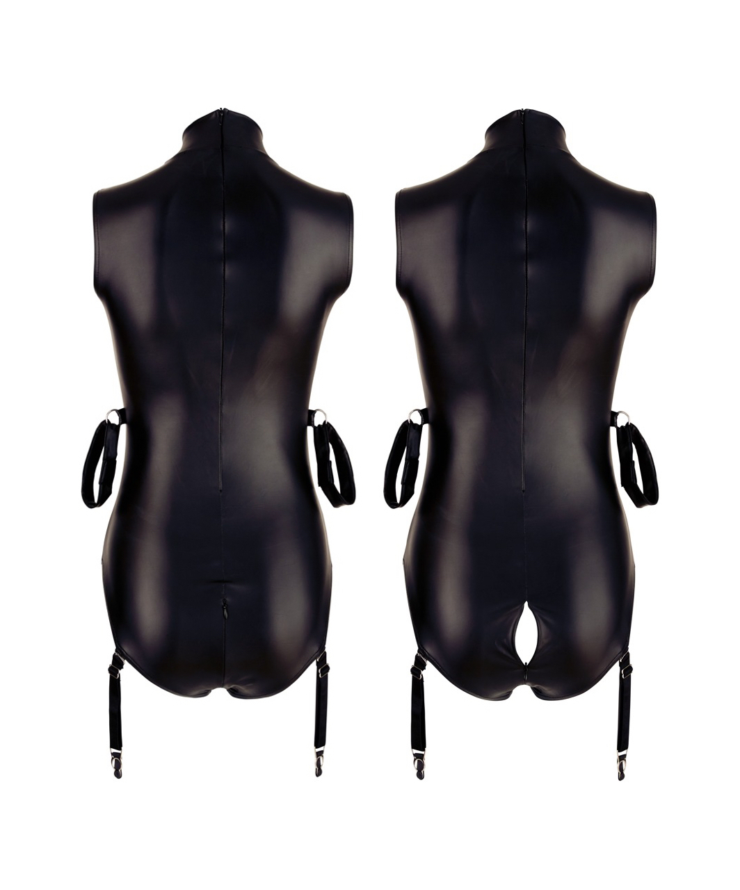 Cottelli Lingerie Bondage black matte look bodysuit