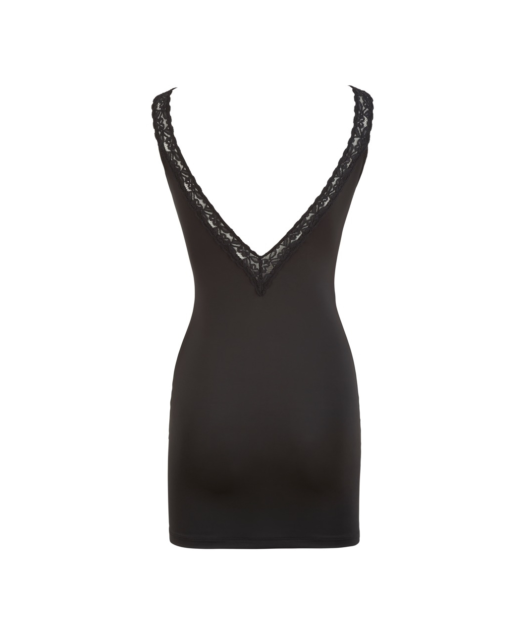 Cottelli Lingerie черное облегающее платье мини с глубоким декольте