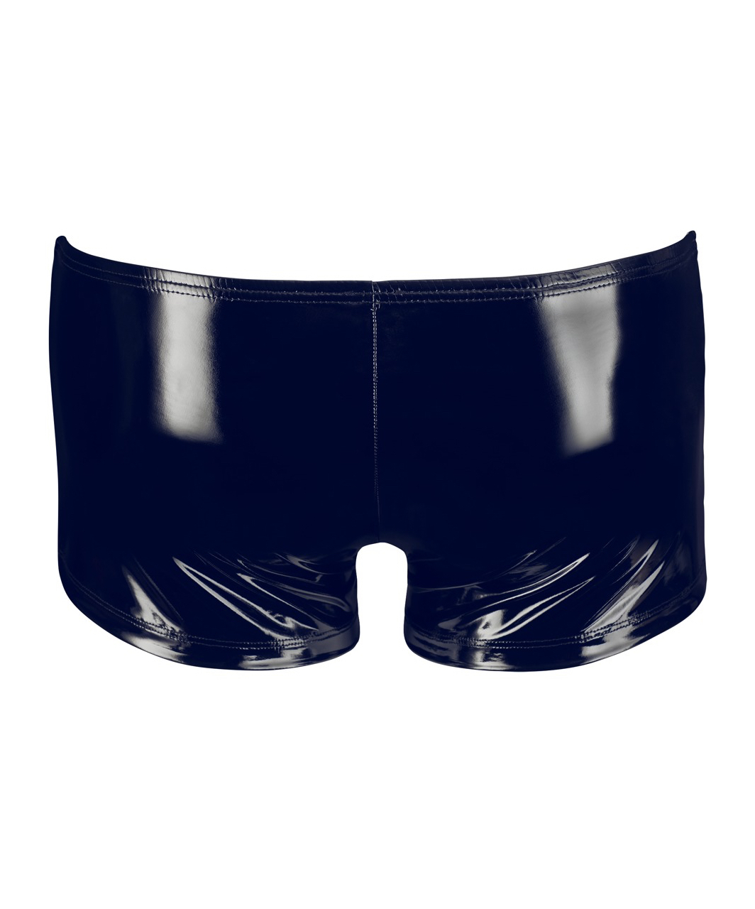 Black Level black vinyl biker style trunks