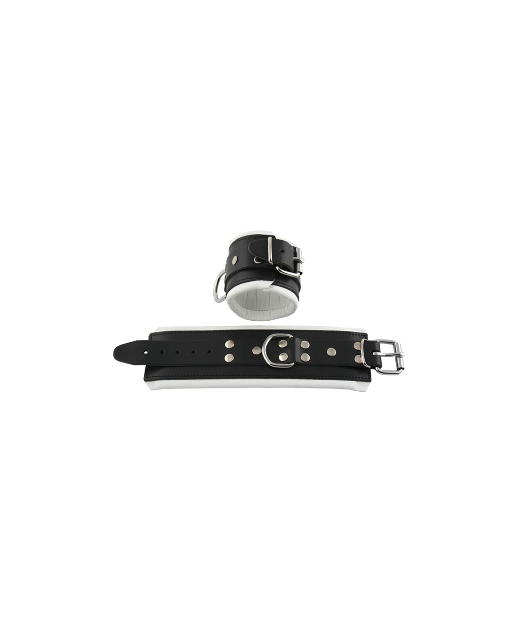 Mister B leather wrist cuffs with padding