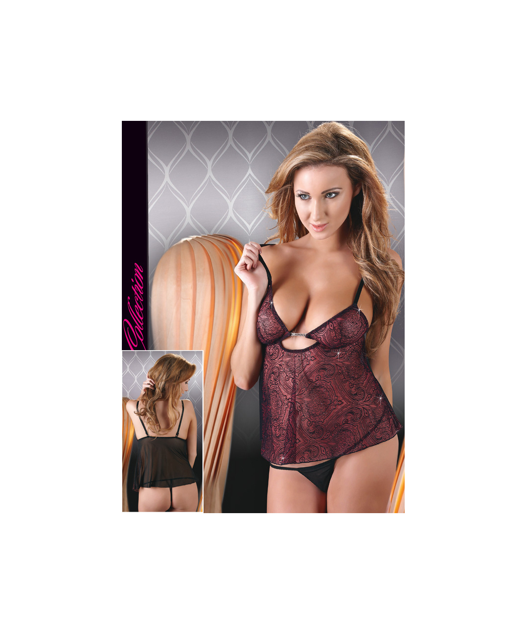 Cottelli Lingerie bordeaux top set