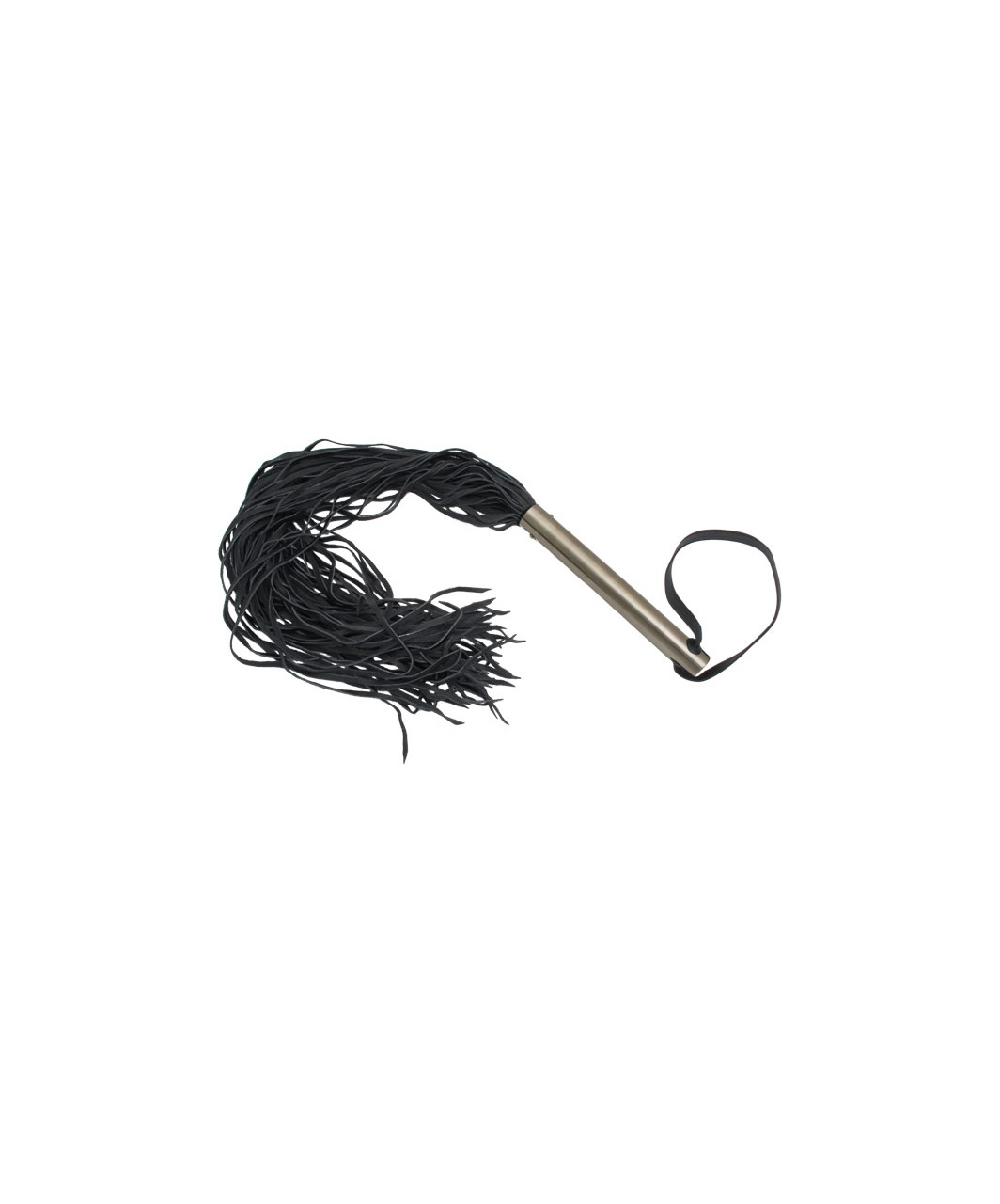 Mister B leather flogger with metal handle