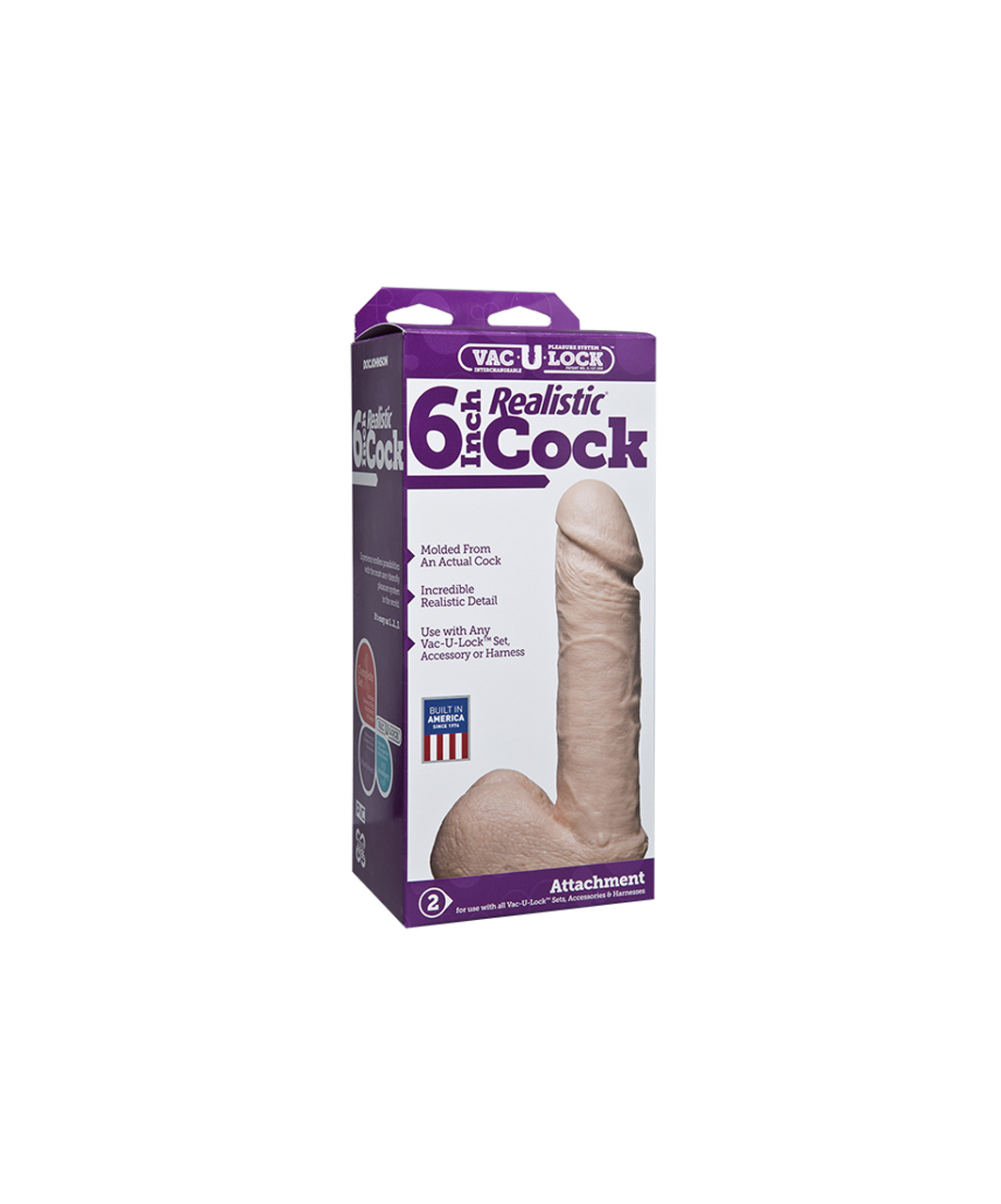 Doc Johnson Vac-U-Lock 6" Realistic dildo