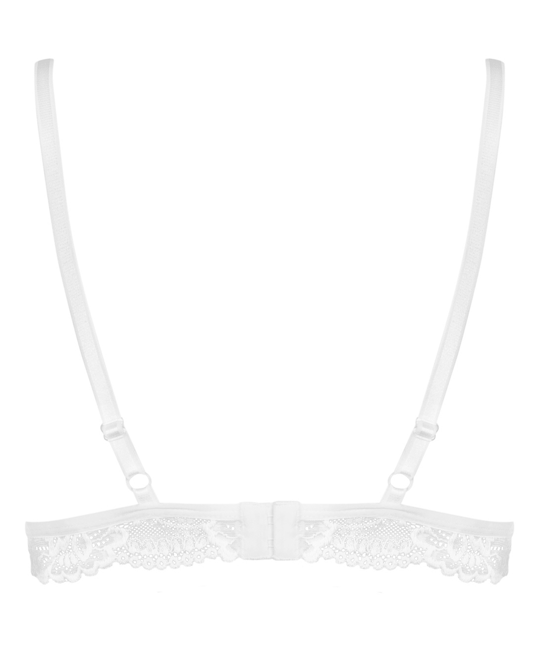 Obsessive white lace bra